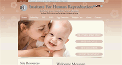 Desktop Screenshot of infertilityihr.com
