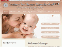 Tablet Screenshot of infertilityihr.com